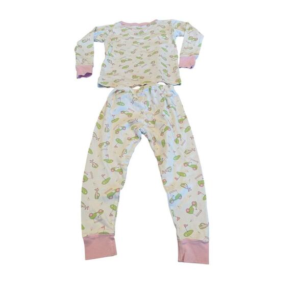 Magnolia Baby Pink Long Pajama 2 Piece Size 3T - Picture 3 of 9